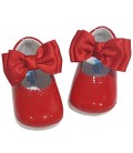 Pram baby shoes red 712
