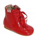 Patent Boot red