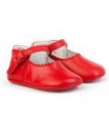 Pram shoes for baby leather Angelitos 240 red