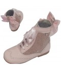 Girl's Bambi boots with glitter pink 4956