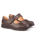 Girls school shoes Angelitos 463 brown