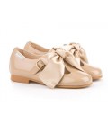 Girls shoes Ballerina Patent Angelitos 516 camel