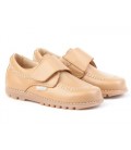 Boys shoes with velcro Angelitos 301 camel