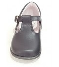 463 Boy shoe in leather dark grey