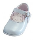457 Girls shoes in leather baby blue