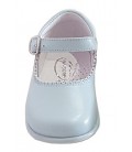 457 Girls shoes in leather baby blue