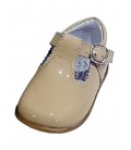 463 Boys shoes in patent camel