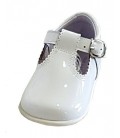 463 Boys shoes in patent white