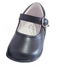 457 Girls shoes in leather navy