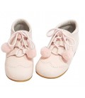 Girls pom pom shoes pink 4511