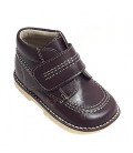 925 Kickers Boys' choco leather boots