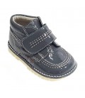 925 Kickers boys' boots grey patent leather