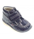 925 Kickers unisex boots navy patent leather