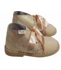 Girls boots patent leather with glitter 5151 camel