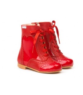 PATENT LEATHER BOOTS ANGELITOS 1000 RED