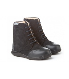 Leather boots Anelitos 1003 navy