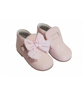 5161 Baby boots with velvet bow