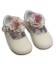 MARY JANES IN PATENT FLOWER TUL BAMBI 4199 BEIG COMBI