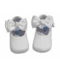 Zapatos de Canastilla para bebè blanco 712