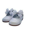 Mary Jane patent leather 4199 white Cristal bow