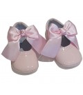 Zapatos de Canastilla para bebè rosa 712