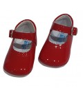 Zapato de Canastilla para bebè 712 rojo