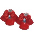 Zapatos de Canastilla para bebè rojo 712